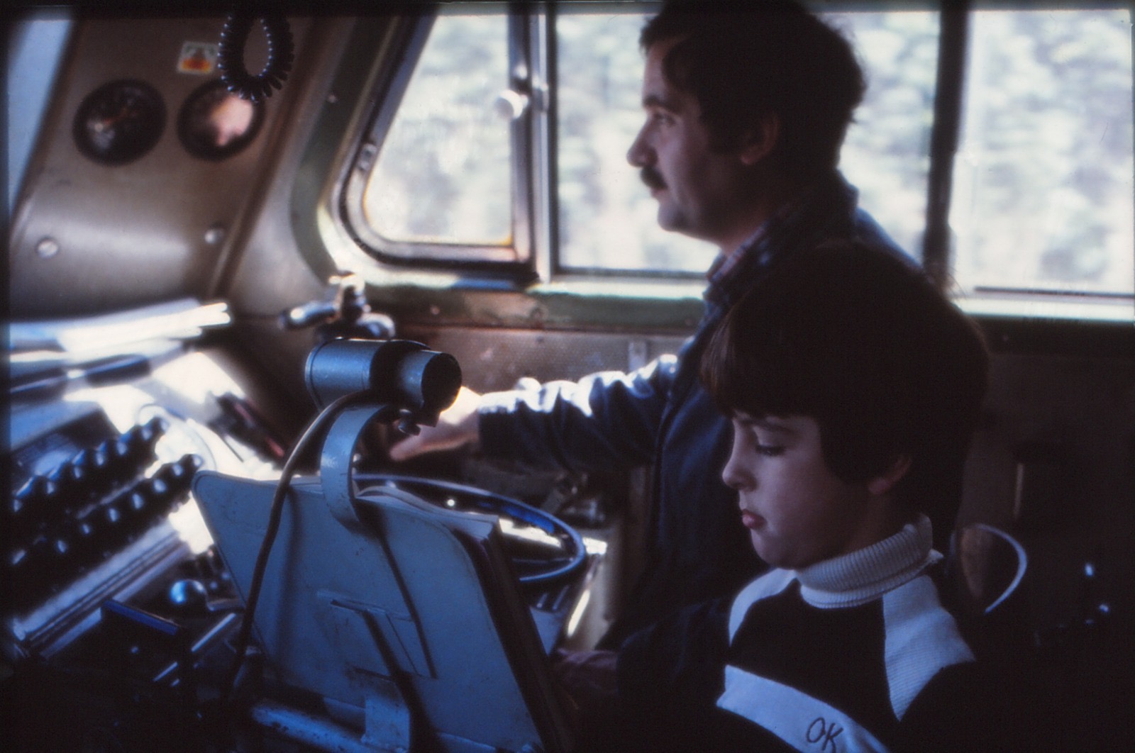 Stephan Bussang im Führerstand am 16. September 1979
