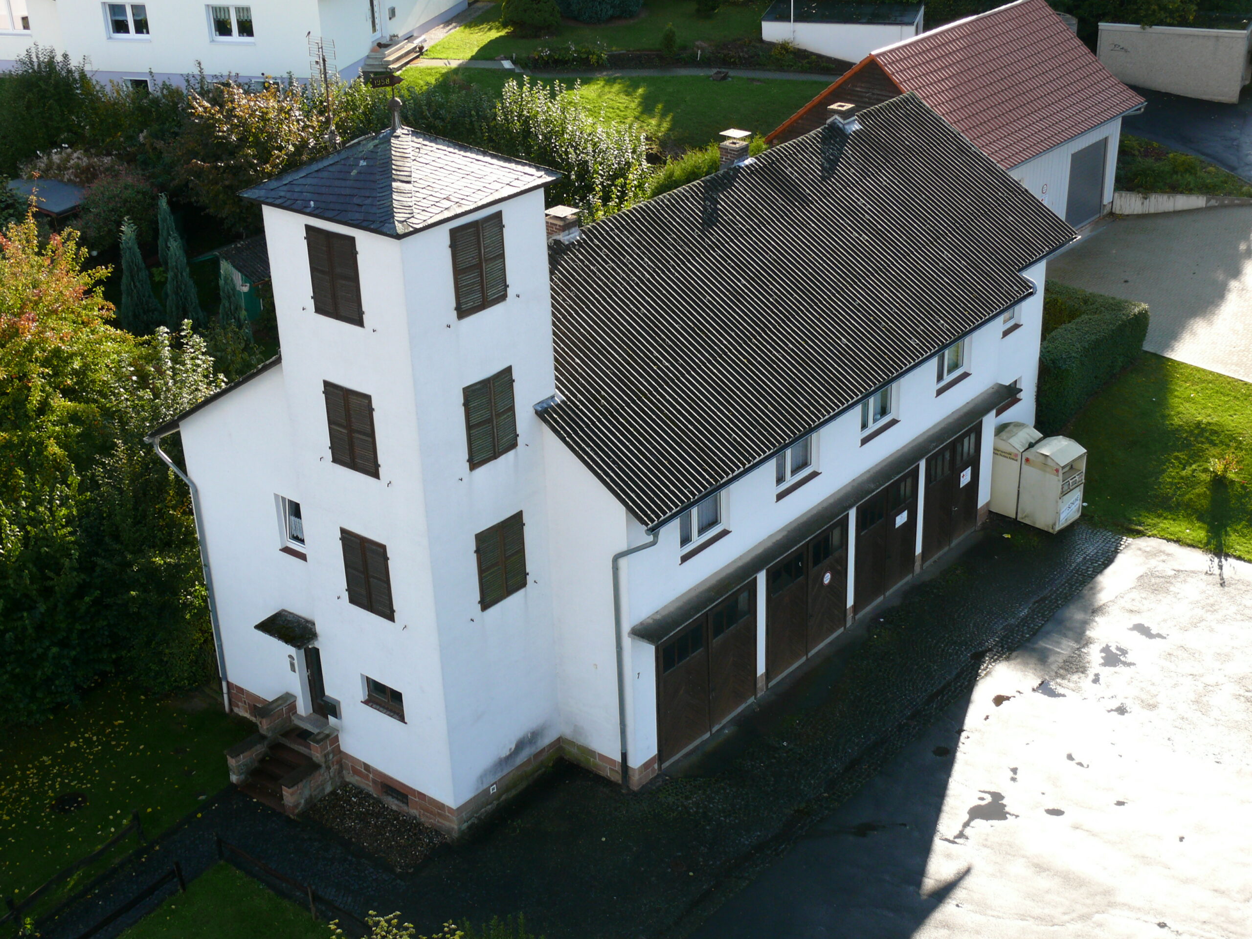 1960 eingeweihtes ehemaliges Feuerwehrgerätehaus der Kernstadt Wetter