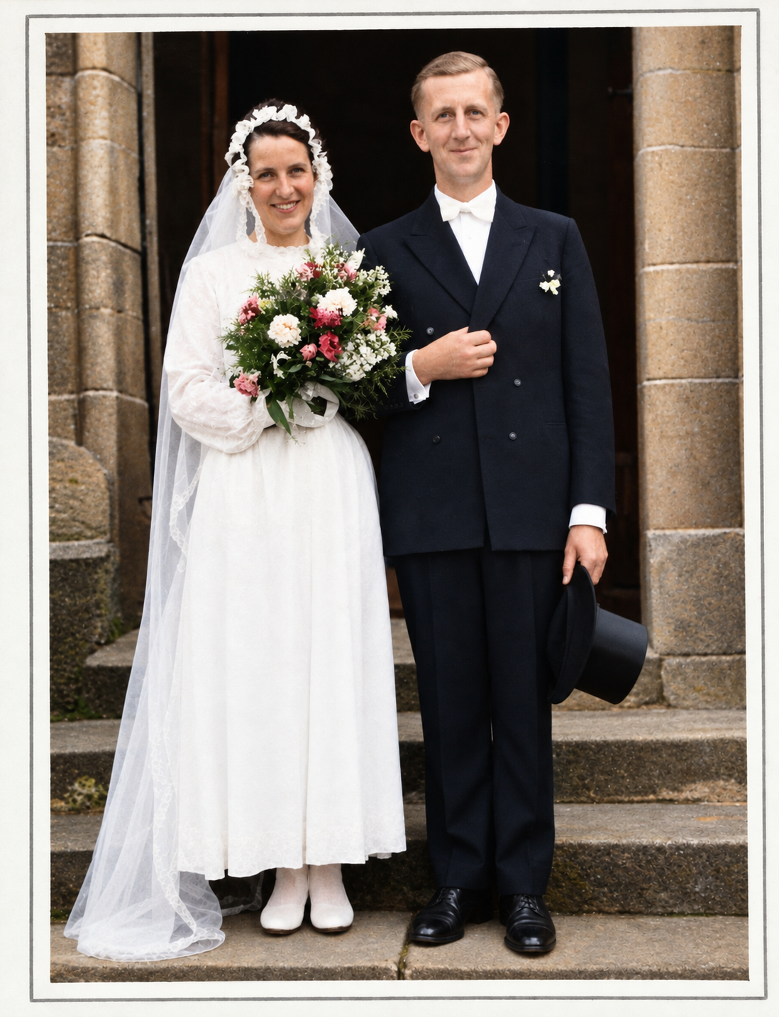 Heinrich und Maria Dörr an ihrem Hochzeitstag